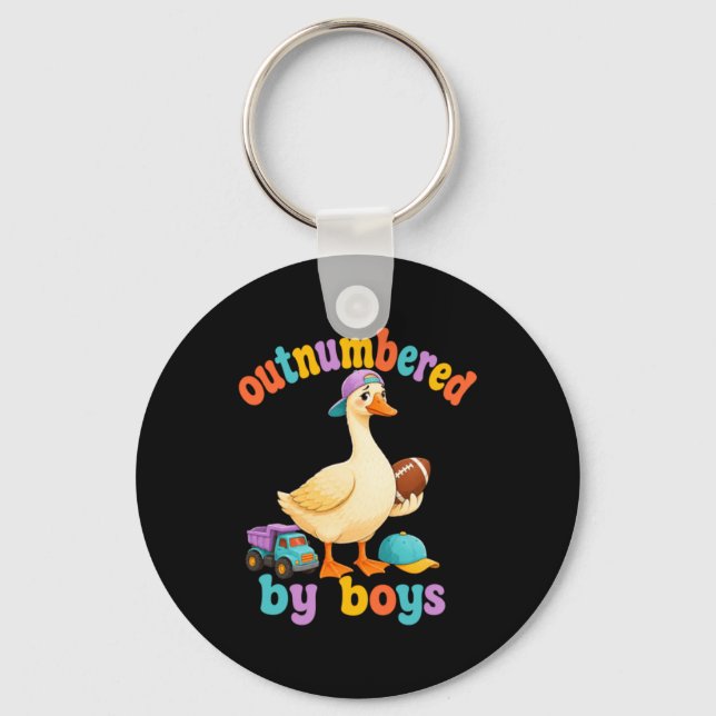 Outnumbered Digital Art Key Ring (Front)