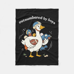 Outnumbered Graphic Fleece Blanket