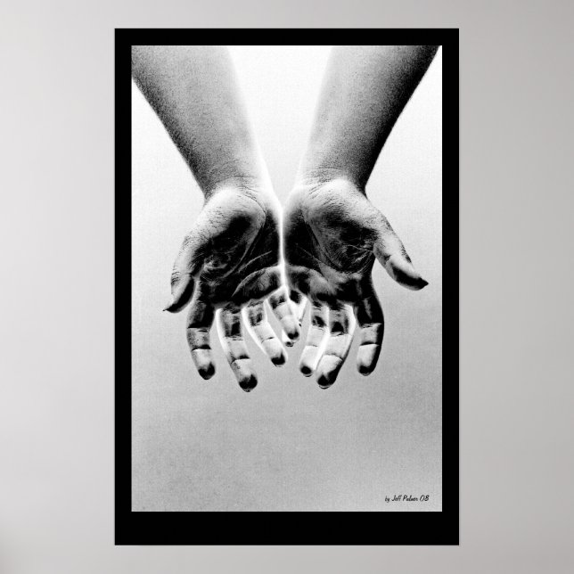 outreached hands poster (Front)