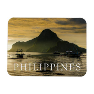 Outrigger At Sunset Magnet