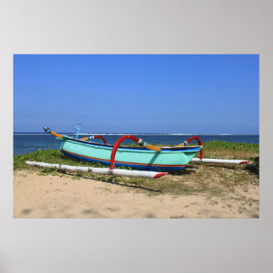 Outrigger boat poster