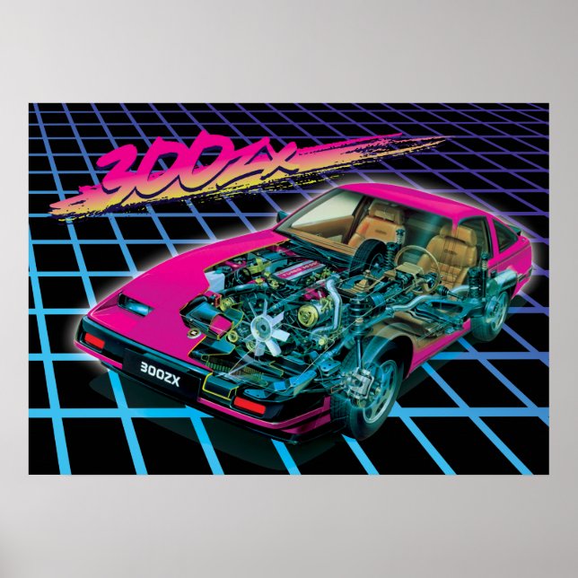 Outrun 300zx poster (Front)