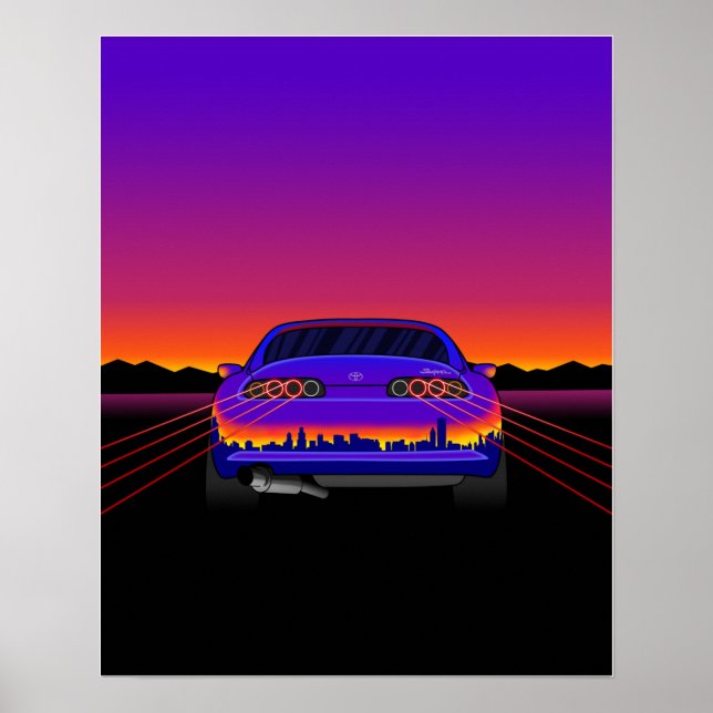 Outrun Supra Poster (Front)