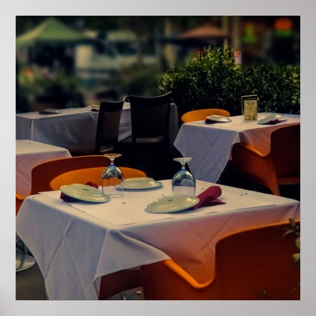 Outside dinning, on a poster (Front)