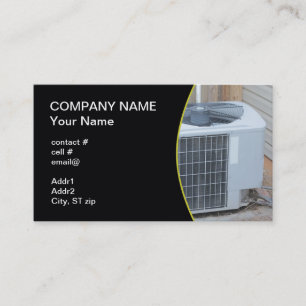 outside heat pump business card