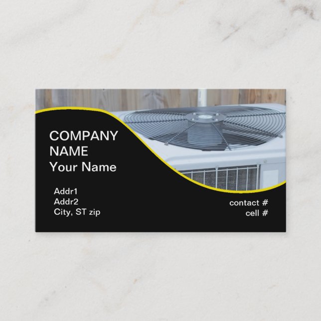 outside heat pump business card (Front)