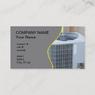 outside heat pump business card
