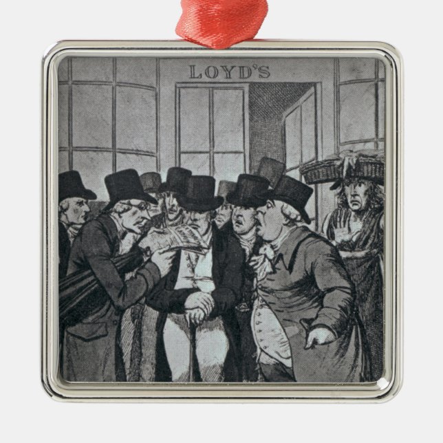 Outside Lloyds of London Metal Tree Decoration (Front)