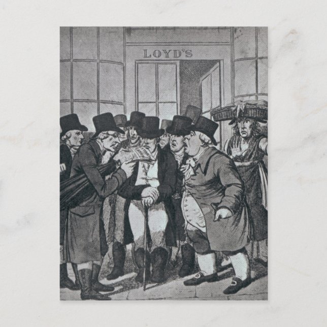 Outside Lloyds of London Postcard (Front)