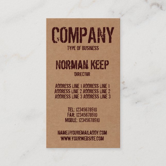 Outside the Box Business Card (Front)