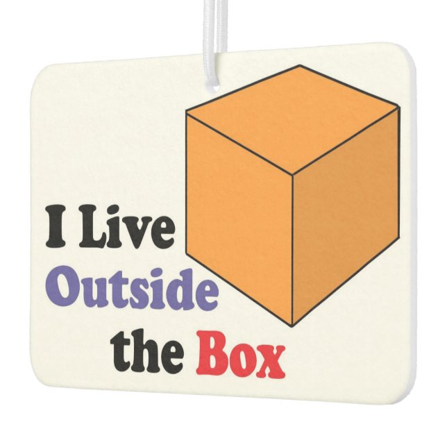 Outside the Box Car Air Freshener (Left)
