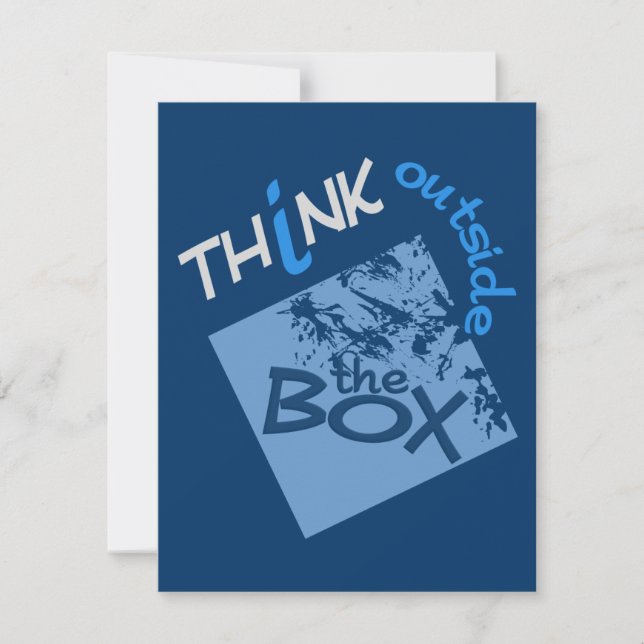 OUTSIDE THE BOX invitation / announcement (Front)