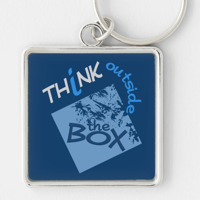 OUTSIDE THE BOX key chain (Front)