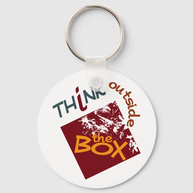 Outside The Box keychain (Front)