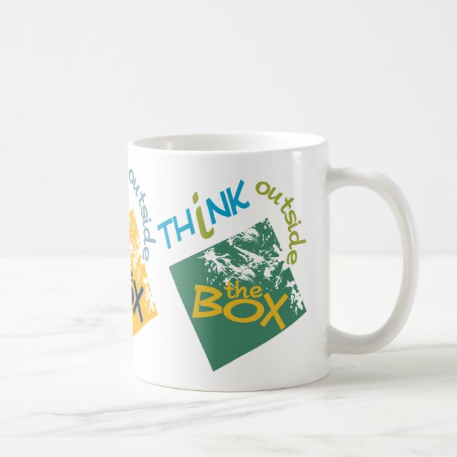 Outside The Box mug - choose style & olor (Right)