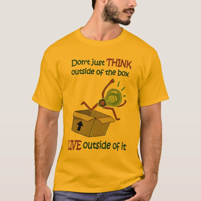 Outside the Box T-Shirt - light (Front)
