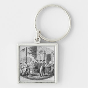 Outside the Old Hats Tavern Key Ring