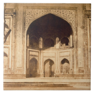 Outside the Taj Mahal, probably illustrated in 'Ph Tile