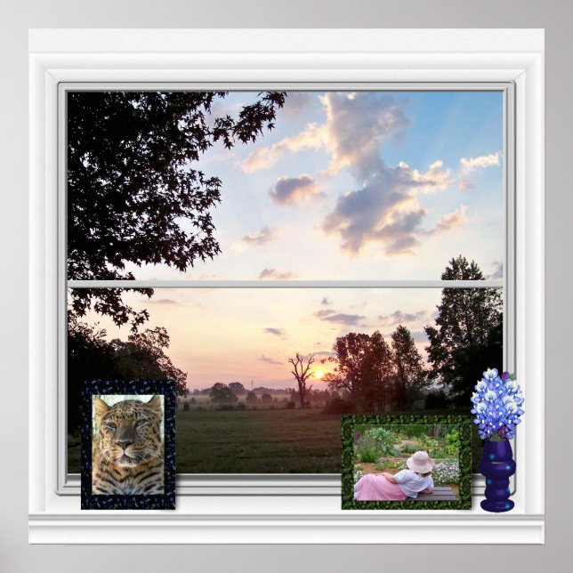 Outside View - Misty Morning Poster (Front)