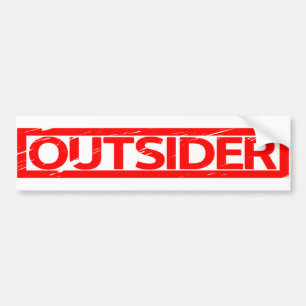 Outsider Stamp Bumper Sticker