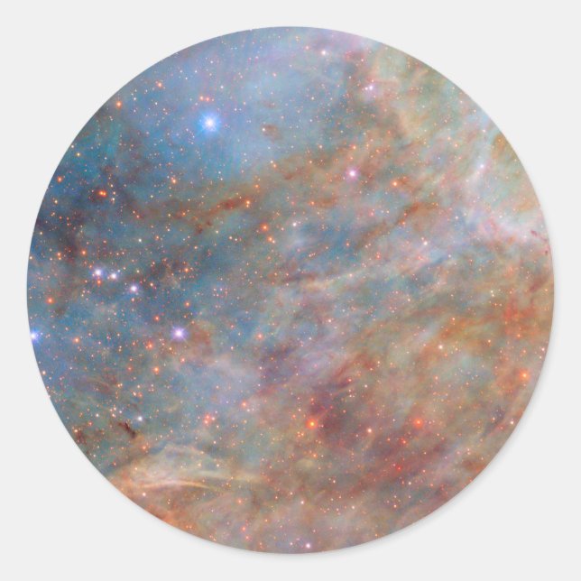 Outskirts of The Tarantula Nebula Classic Round Sticker (Front)