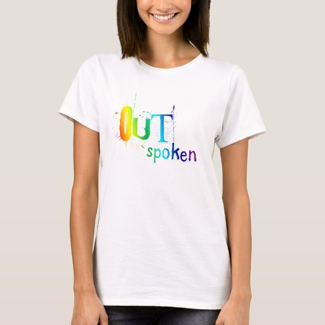 OUTSpoken (rainbow) T-Shirt (Front)
