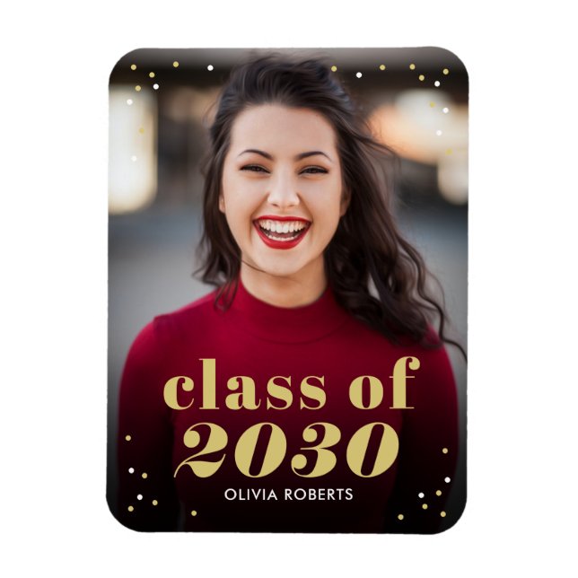 Outstanding Class EDITABLE COLOR Graduation Magnet (Vertical)