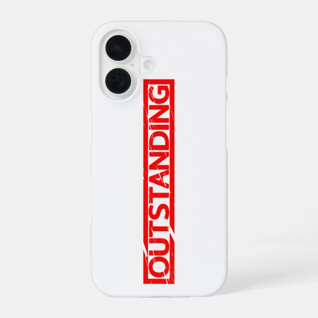 Outstanding Stamp iPhone 16 Case (Back)