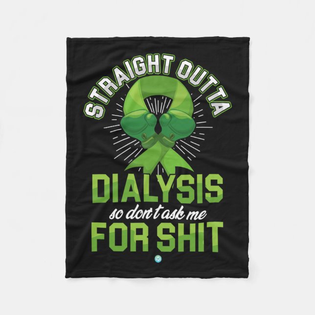Outta Dialysis Kidney Disease Patient Fun Gift 1  Fleece Blanket (Front)