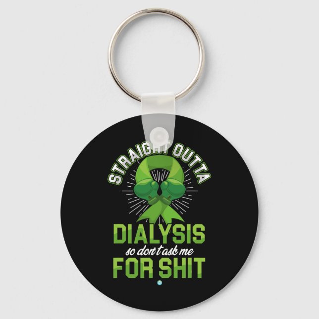 Outta Dialysis Kidney Disease Patient Fun Gift 1  Key Ring (Front)