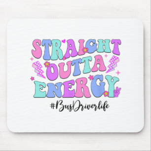 Outta Energy Bus Driver Last Day Of School  Mouse Pad