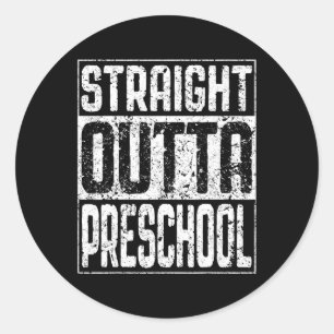 Outta Preschool Pre-k Graduation Shirt  Classic Round Sticker