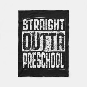 Outta Preschool Pre-k Graduation Shirt Fleece Blanket