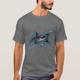 OUTTA SPACE Cosmic Dolphin – Galaxy in Motion T-Shirt
