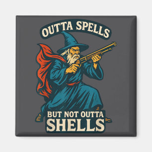 Outta Spells But Not Outta Shells Vintage Magnet