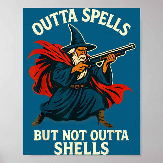 Outta Spells But Not Outta Shells Vintage  Poster (Front)
