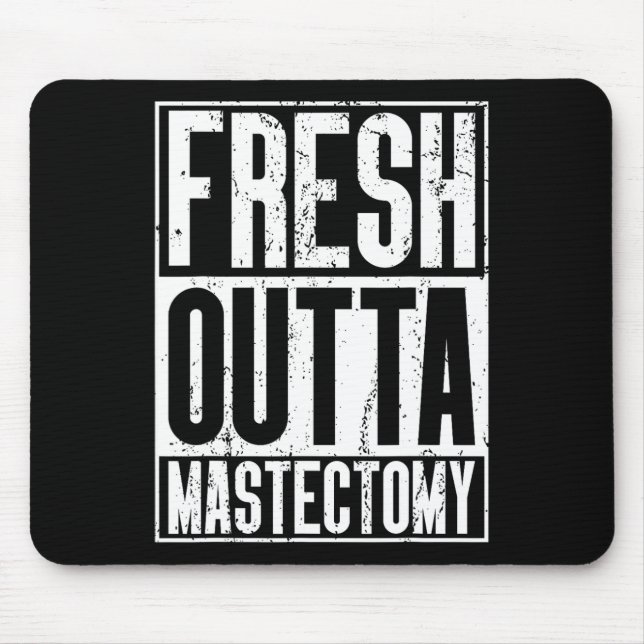 Outta Surgery - Breast Cancer Awareness Mastectomy Mouse Pad (Front)
