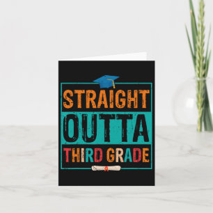 Outta Third Grade Summer Vacation Graduation  Card