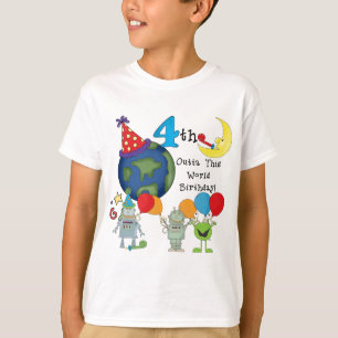 Outta This World 4th Birthday Tshirts and Gifts