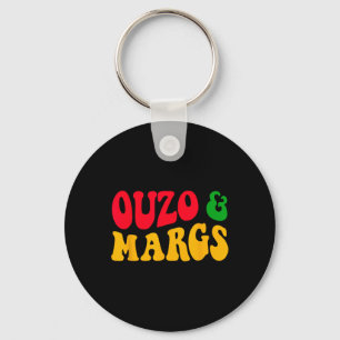 Ouzo And Margs Funny Cinco De Mayo Greek Orthodox  Key Ring