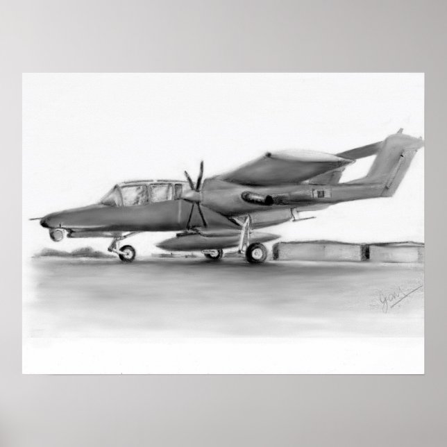 OV10 Bronco plane Poster (Front)