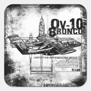 OV-10 Bronco Square Sticker