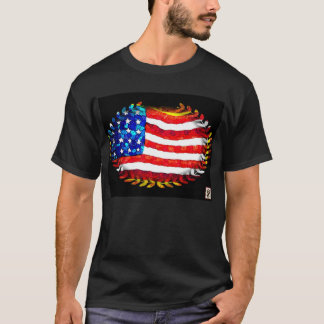 oval american flag T-Shirt