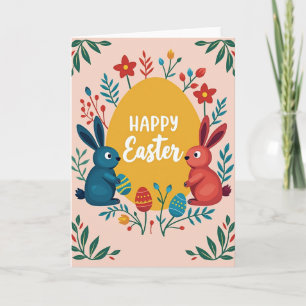 Oval Animal Celebration Card