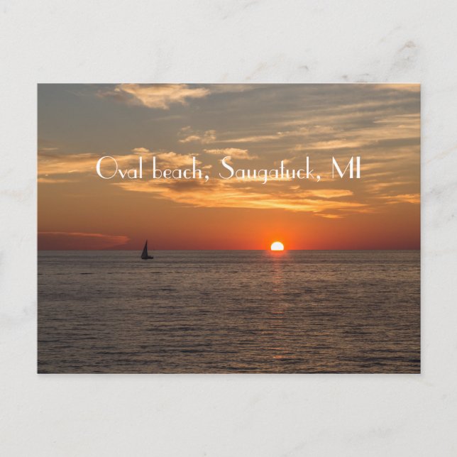 Oval beach postcard (Front)