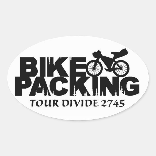 Oval Bikepacking: Tour Divide Sticker (Front)