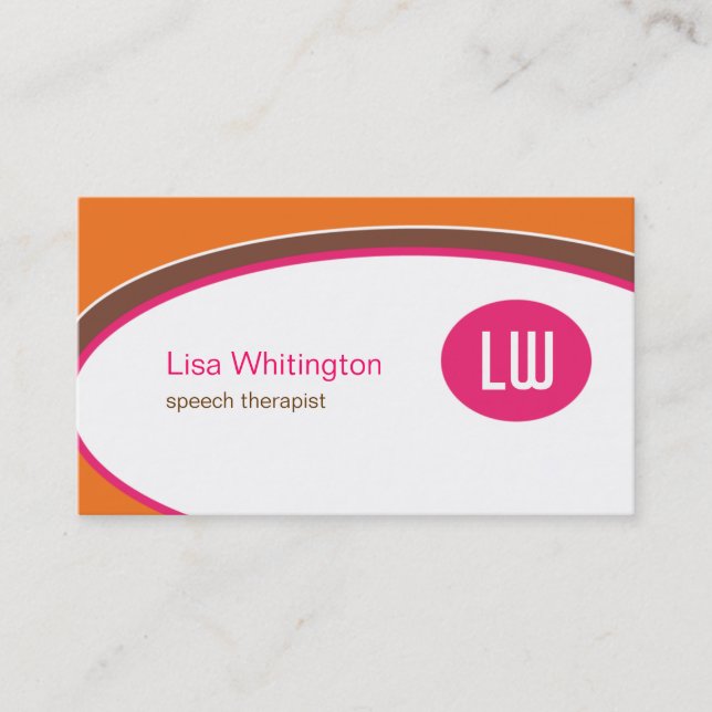 Oval Business Card (Front)