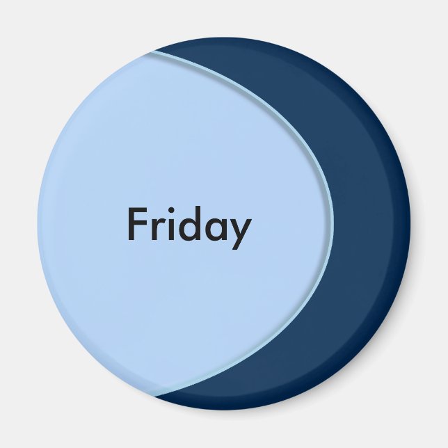 OVAL BUTTON - light blue + your text & ideas Magnet (Front)