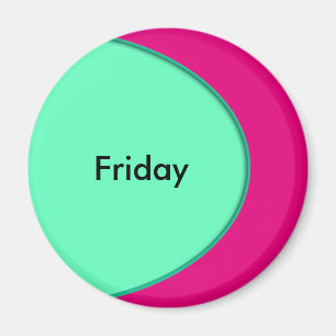 OVAL BUTTON - ocean green + your text & ideas Magnet
