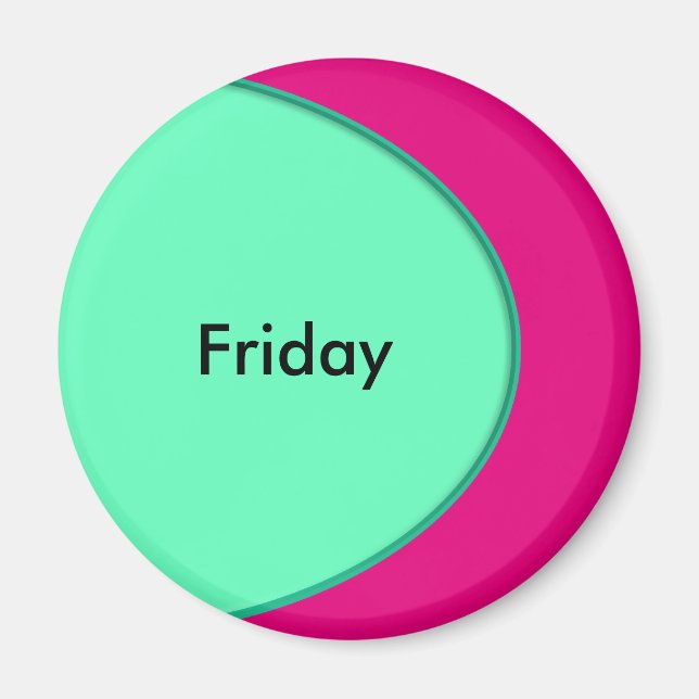 OVAL BUTTON - ocean green + your text & ideas Magnet (Front)